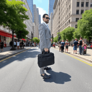 Ytonet 1085 Μαύρος Υφασμάτινος Χαρτοφύλακας 18” Laptop 29.5L