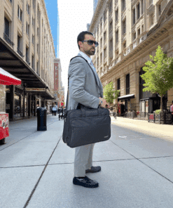 Ytonet 1085 Μαύρος Υφασμάτινος Χαρτοφύλακας 18” Laptop 29.5L