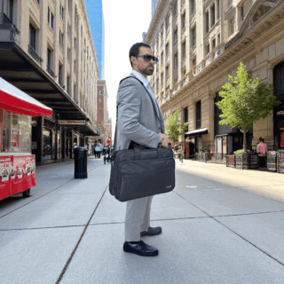 Ytonet 1085 Μαύρος Υφασμάτινος Χαρτοφύλακας 18” Laptop 29.5L