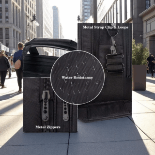 Ytonet 1085 Μαύρος Υφασμάτινος Χαρτοφύλακας 18” Laptop 29.5L