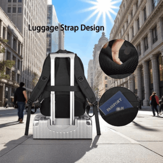 Σακίδιο πλάτης 30L Laptop 17,3” Matein 1035 μαύρο