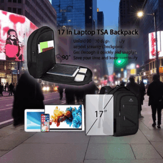 Σακίδιο πλάτης 30L Laptop 17,3” Matein 1035 μαύρο