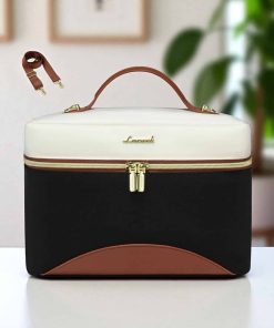 Lovevook UB3225 Ισοθερμική Τσάντα Lunch Bag Μπεζ Μαύρη
