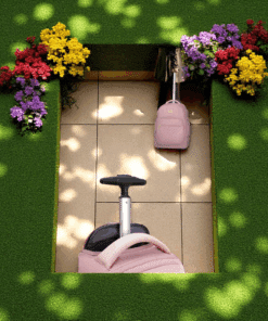 Matein 1417 Ροζ Γυναικείο Τροχήλατο Σακίδιο Πλάτης 42L για Laptop 17.3”