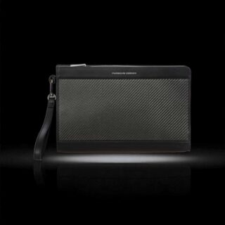 Porsche Design Τσαντάκι Χειρός Carbon Μαύρο