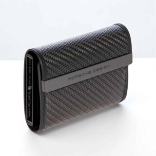 Porsche Design Θήκη Καρτών Segrid Carbon Μαύρο με Clip