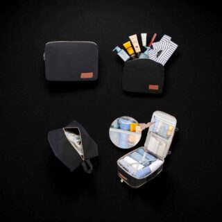 MB2141 Σακίδιο Πλάτης Καμπίνας 40L 17.3” Μαύρο Λευκό