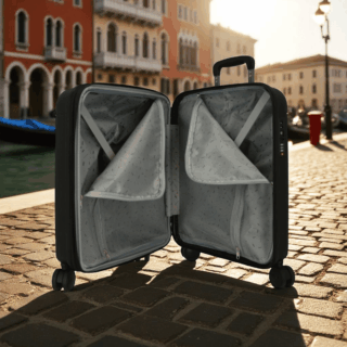 Movom Σετ Βαλίτσες New Trendy Μαύρο 55-68-78cm