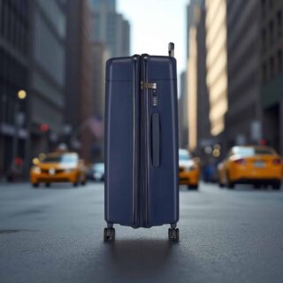 Movom New Trendy Navy Blue Σετ Βαλίτσες 55-68-78cm