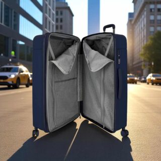 Movom New Trendy Navy Blue Σετ Βαλίτσες 55-68-78cm