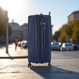 Movom Βαλίτσα Μεσαία Expandable 68cm New Trendy Navy Blue