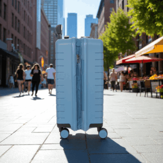 B|Y Βαλίτσα καμπίνας expandable 55cm Ulisse Grey Blue