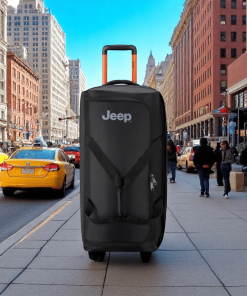 Jeep Σακ Βουαγιάζ Trolley 72cm Μαύρο 83lt με Ρόδες