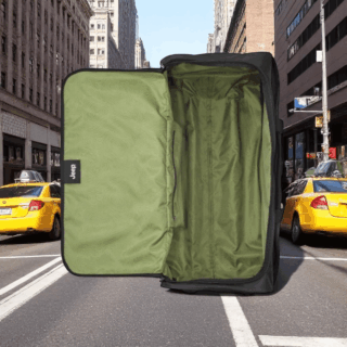 Jeep Σακ Βουαγιάζ Trolley 72cm Μαύρο 83lt με Ρόδες