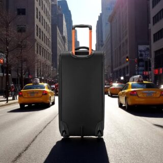 Jeep Σακ Βουαγιάζ Trolley 72cm Μαύρο 83lt με Ρόδες