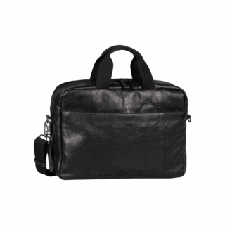 Camel Active Pine Μαύρος Δερμάτινος Χαρτοφύλακας L