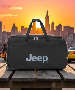 Jeep Σακ Βουαγιάζ Trolley 72cm Μαύρο 83lt με Ρόδες