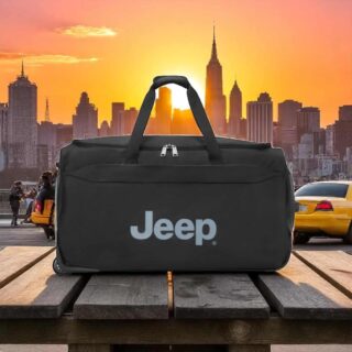Jeep Σακ Βουαγιάζ Trolley 72cm Μαύρο 83lt με Ρόδες