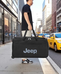 Jeep Σακ Βουαγιάζ Trolley 72cm Μαύρο 83lt με Ρόδες