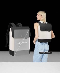 Lovevook UB1640 Μαύρο/Μπεζ Γυναικείο Σακίδιο Για Laptop 15.6”