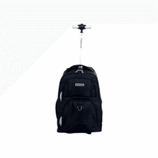 Diplomat Backpack Τροχήλατο Αδιάβροχο 28L Μαύρο