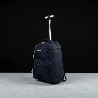 Diplomat Backpack Τροχήλατο Αδιάβροχο 28L Μαύρο