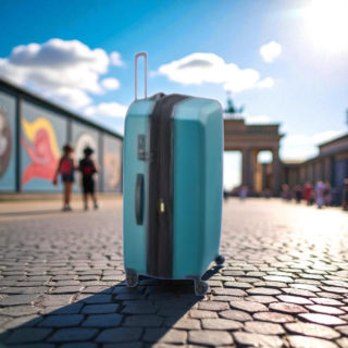 Delsey Anvers Βαλίτσα Καμπίνας Slim 55cm Expandable Μπλέ