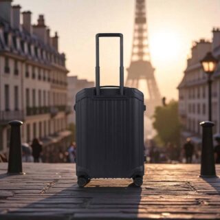 Piquadro Βαλίτσα καμπίνας slim 55cm PQ-LΜ Βlack