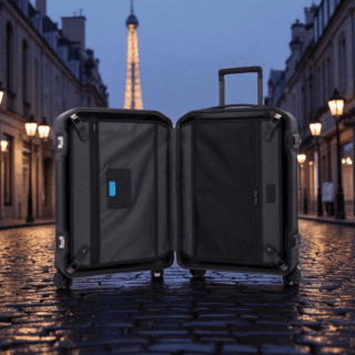 Piquadro Βαλίτσα καμπίνας slim 55cm PQ-LΜ Βlack