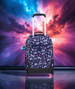 Kipling Σακίδιο πλάτης trolley για laptop 15" Sari Butterfly Fun