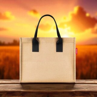 Reisenthel Τσάντα ώμου Daily Shopper Raffia Black