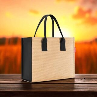Reisenthel Τσάντα ώμου Daily Shopper Raffia Black