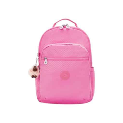 Kipling Σακίδιο πλάτης για Laptop 15" Seoul Lap Pink Mermaid Embossed