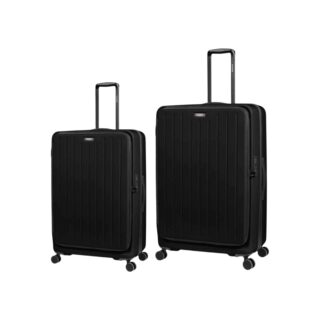 Caterpillar Σετ Βαλίτσες Σκληρές Μαύρο Καμπίνας & Μεσαία 84873-01