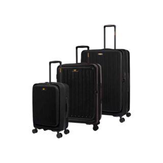 Caterpillar Σετ Βαλίτσες Ταξιδιού Σκληρές Μαύρο 3 Τεμαχίων 84873-01