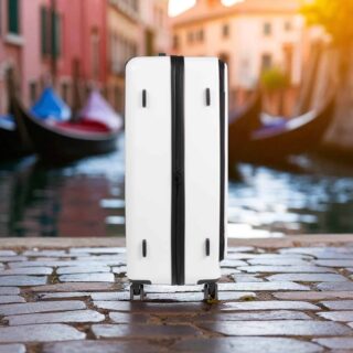 Caterpillar Σετ Βαλίτσες Σκληρές Λευκό Καμπίνας & Μεσαία 84873-1009