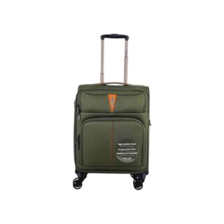 Diplomat Βαλίτσα Ταξιδίου Καμπίνας Λαδί με 4 Ρόδες Ύψους 55εκ.