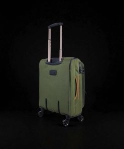 Diplomat Βαλίτσα Ταξιδίου Καμπίνας Λαδί με 4 Ρόδες Ύψους 55εκ.