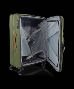 Diplomat Βαλίτσα Ταξιδίου Καμπίνας Λαδί με 4 Ρόδες Ύψους 55εκ.