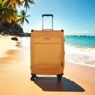 Βαλίτσες Υφασμάτινες σετ τριάδα Newcom N1510 orange