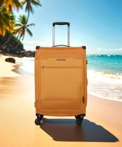 Newcom N1510 Σετ 2 Υφασμάτινες Βαλίτσες Καμπίνας & Μεσαία Πορτοκαλί