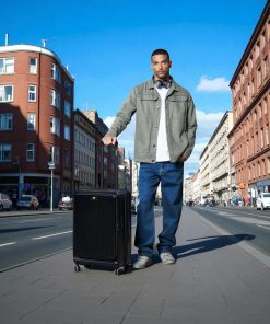 Caterpillar Σετ Βαλίτσες Σκληρές Μαύρο Μεσαία & Μεγάλη 84873-01