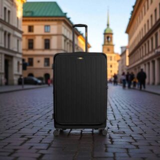 Caterpillar Σετ Βαλίτσες Σκληρές Μαύρο Μεσαία & Μεγάλη 84873-01