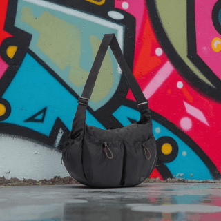 Caterpillar Crossbody Bag Unisex Μαύρο 84847-01