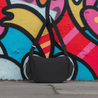 Caterpillar Crossbody Bag Unisex Μαύρο 84847-01