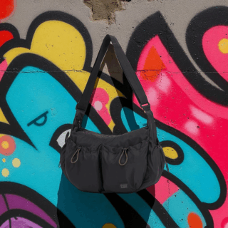 Caterpillar Crossbody Bag Unisex Μαύρο 84847-01