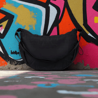 Caterpillar Crossbody Bag Unisex Μαύρο 84847-01