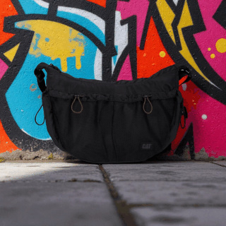 Caterpillar Crossbody Bag Unisex Μαύρο 84847-01