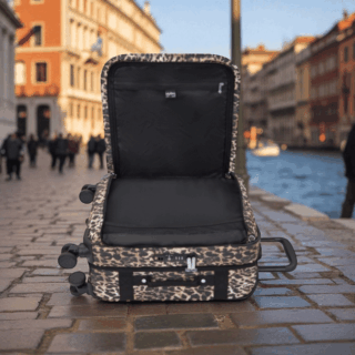 Kipling Βαλίτσα καμπίνας 53m Spontaneous S Wild Leopard