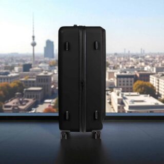 Caterpillar Σετ Βαλίτσες Σκληρές Μαύρο Μεσαία & Μεγάλη 84873-01